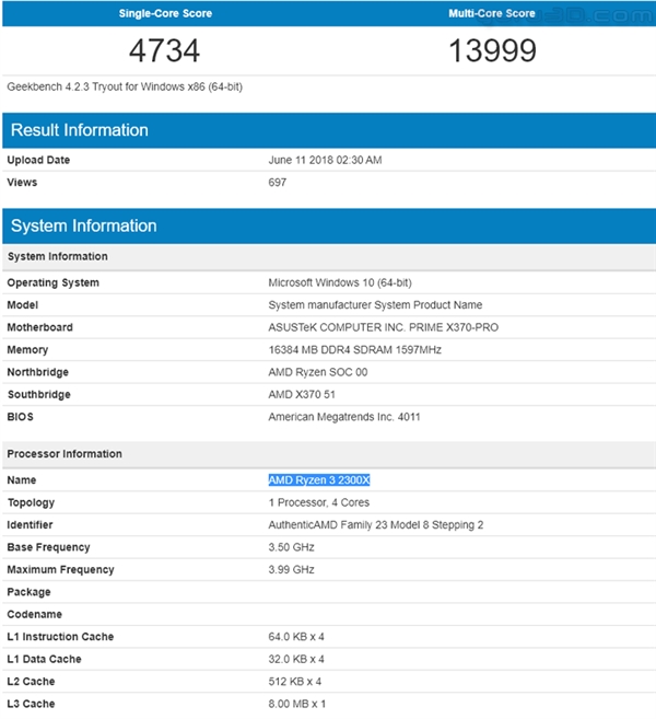 AMD Ryzen3 2300X R3 2300X R5 2500X CPU